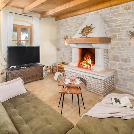 Villa Boduleri For 9 People In Istria With Private Pool & Children Playground Divsici