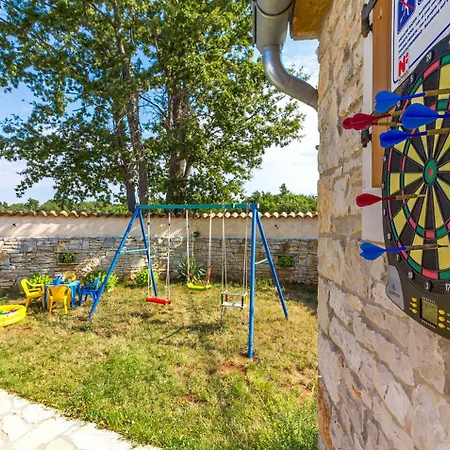 Villa Boduleri For 9 People In Istria With Private Pool & Children Playground Divsici