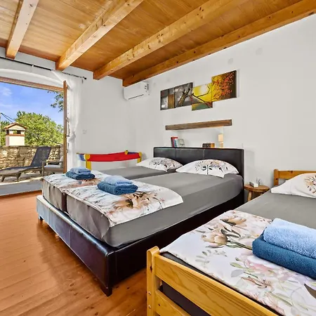 Boduleri For 9 People In Istria With Private Pool & Children Playground Villa